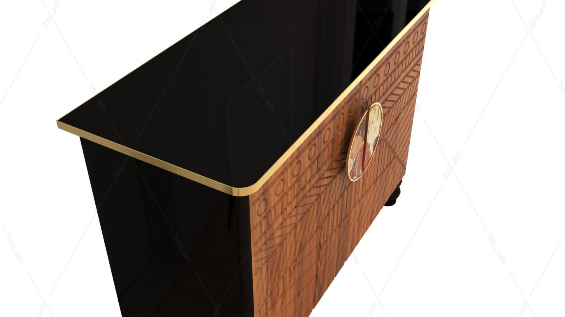 01_Visualization of a chest of drawers in the interior against a white background (10)